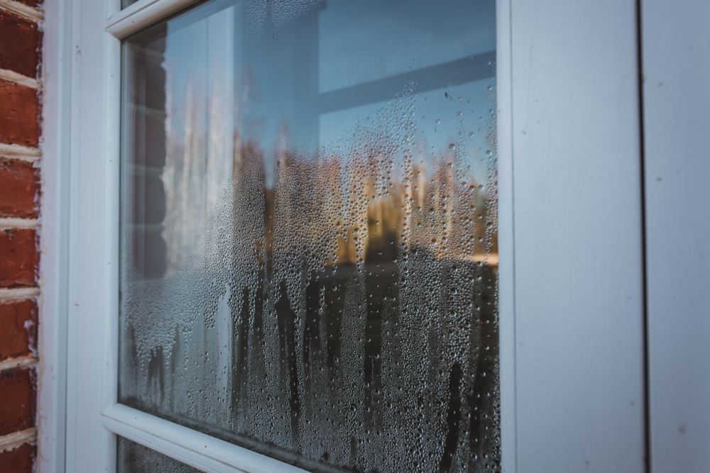 Condensation,On,The,Windows,Strong,,High,Humidity,In,The,Room,
